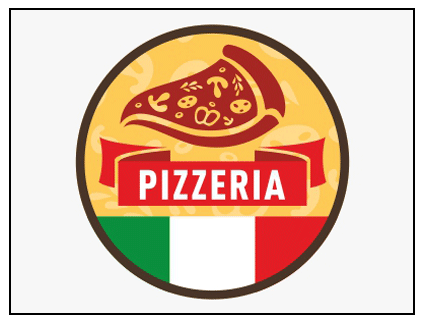 Rótulo presideñado pizzería Rótulo presideñado pizzería