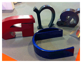 Letras de aluminio Letras de aluminio